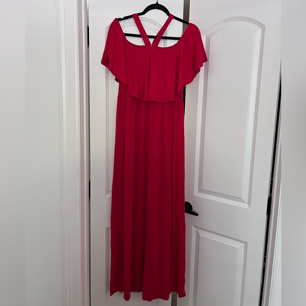 Maternity size Xl off the shoulder dress, only used once for photos